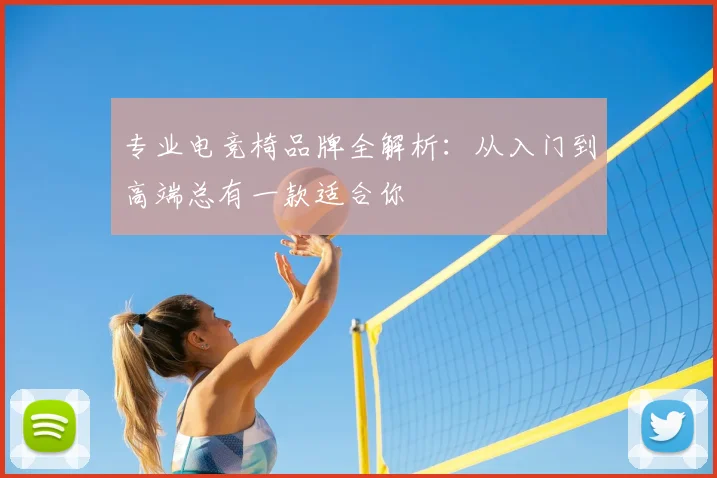 专业电竞椅品牌全解析：从入门到高端总有一款适合你