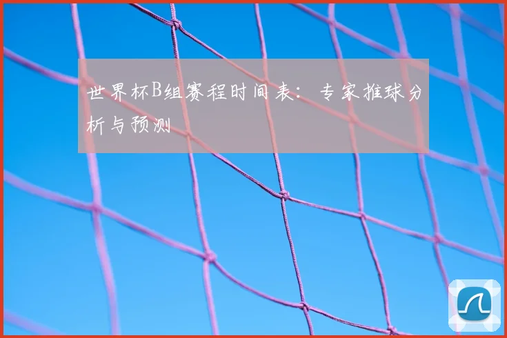 世界杯B组赛程时间表：专家推球分析与预测